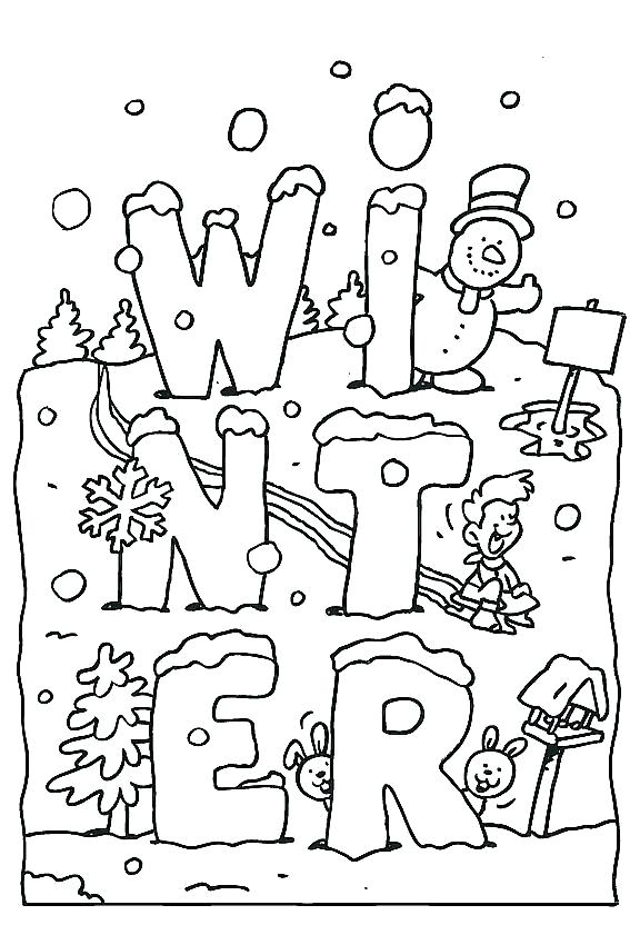 567x850 Winter Coloring Pages Print Color Craft Incoloring Pages