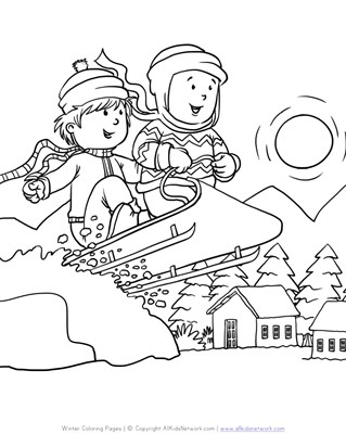 319x412 Winter Coloring Pages