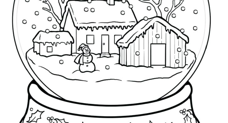 728x393 Winter Scene Coloring Pages With Winter Scenes Color Pages