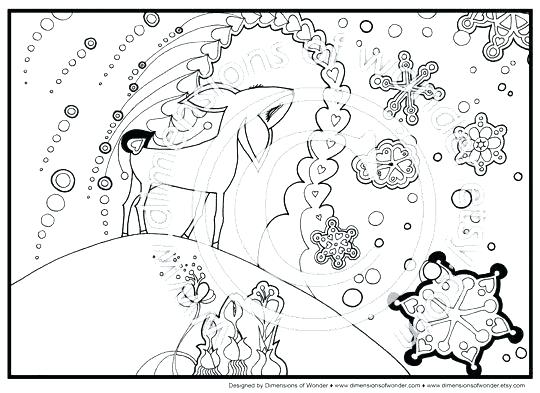 540x393 Winter Printable Coloring Pages Winter Coloring Pages Bonfire