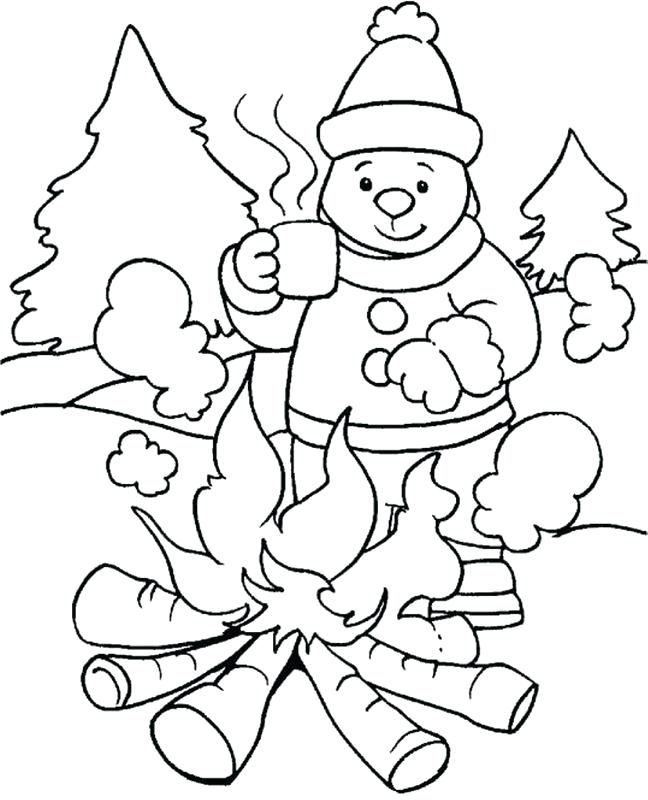 648x800 Winter Season Coloring Pages Winter Time Coloring Pages