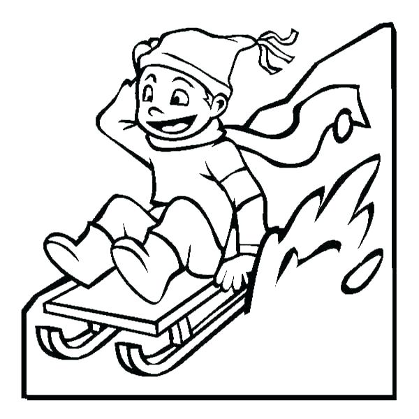 600x600 Winter Time Printable Coloring Pages Themed Free Sheets