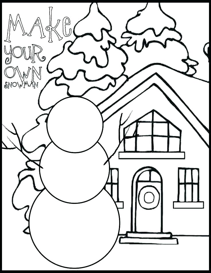 Winter Village Coloring Pages at GetDrawings.com | Free for personal