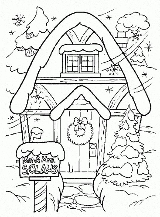 538x730 Winter Coloring Page Printable Color Page Winter