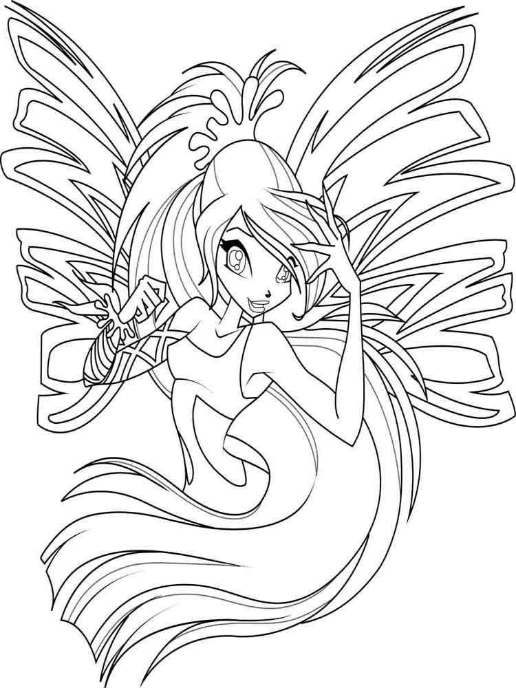 750x1000 Winx Club Coloring Pages Download And Print Winx Club Coloring