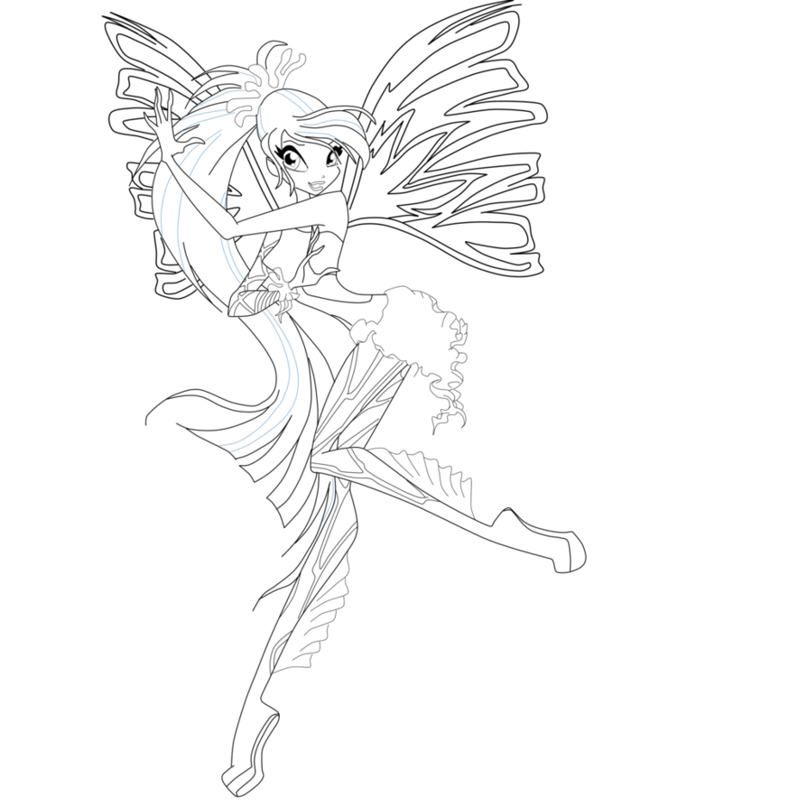 894x894 Winx Club Flora Coloring Pages Winx Bloomix Coloring Pages