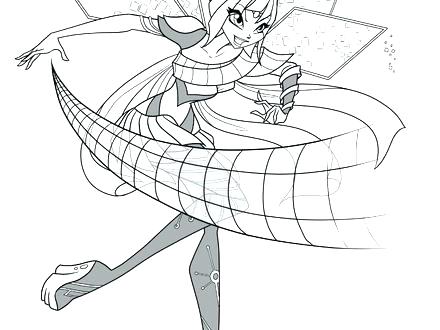 440x330 Winx Club Coloring Pages Flora