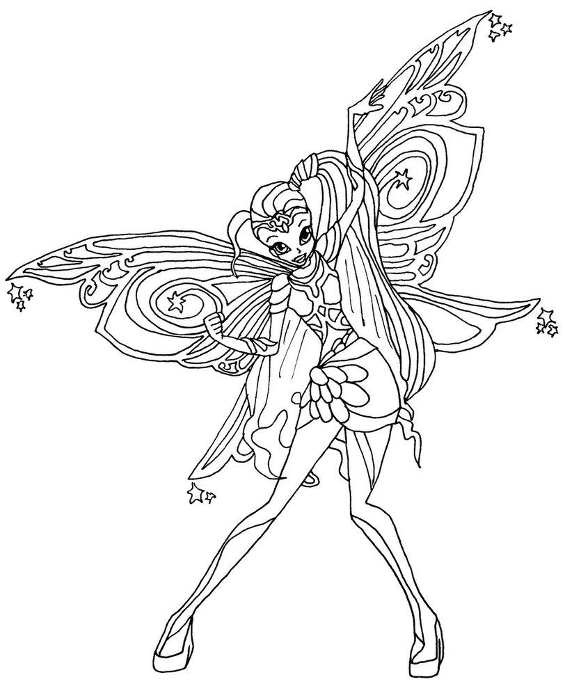 Winx Club Bloomix Coloring Pages at GetDrawings | Free download