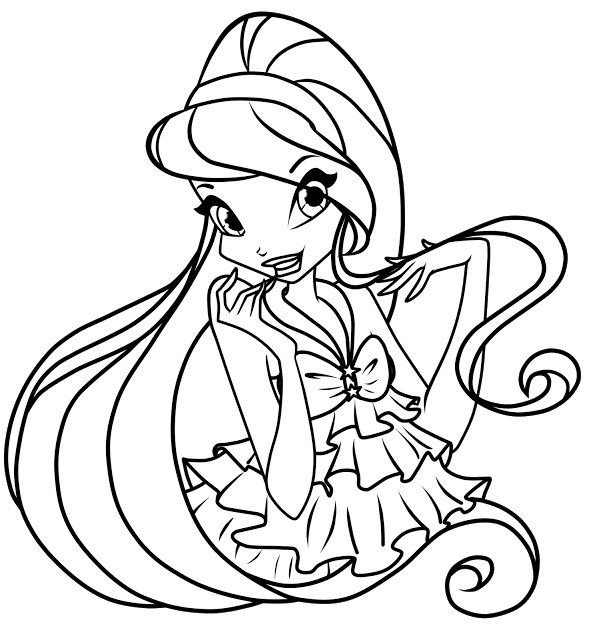 589x640 Free Printable Winx Club Coloring Pages For Kids Winx Club