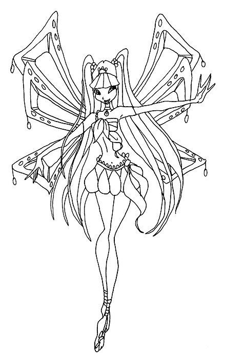 439x700 Winx Club Flora Coloring Page