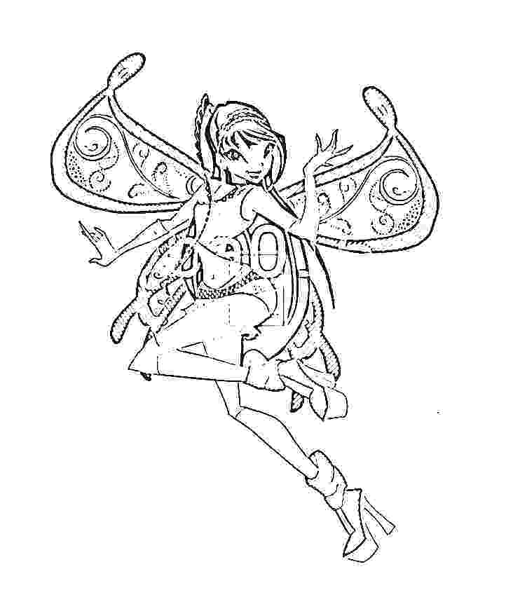 Winx Club Flora Coloring Pages at GetDrawings | Free download