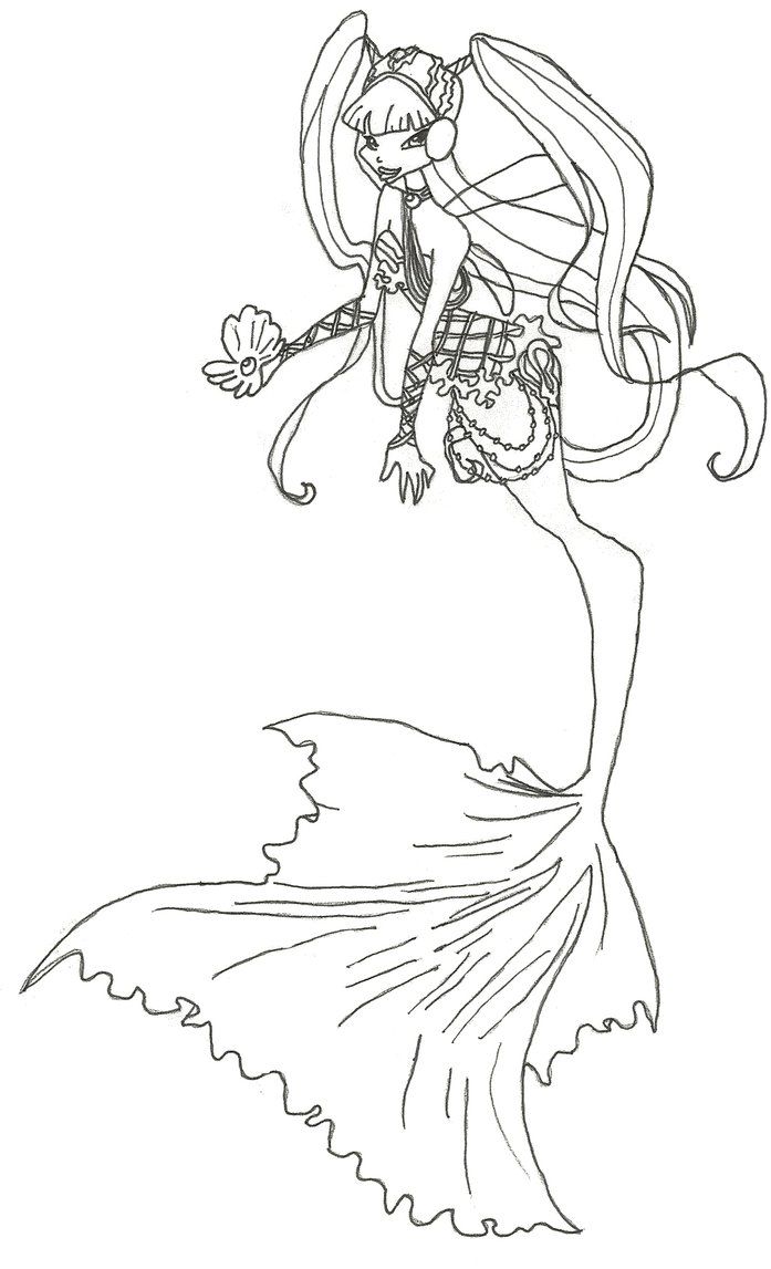 697x1147 Winx Club Mermaid Musa Coloring Page