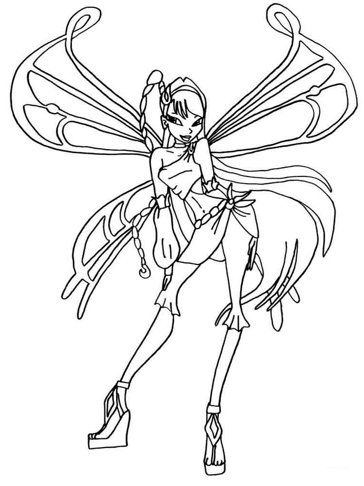 750x1000 Winx Club Musa Coloring Pages