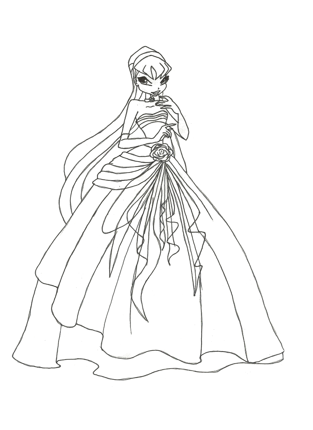 1024x1407 Winx Coloring Pages