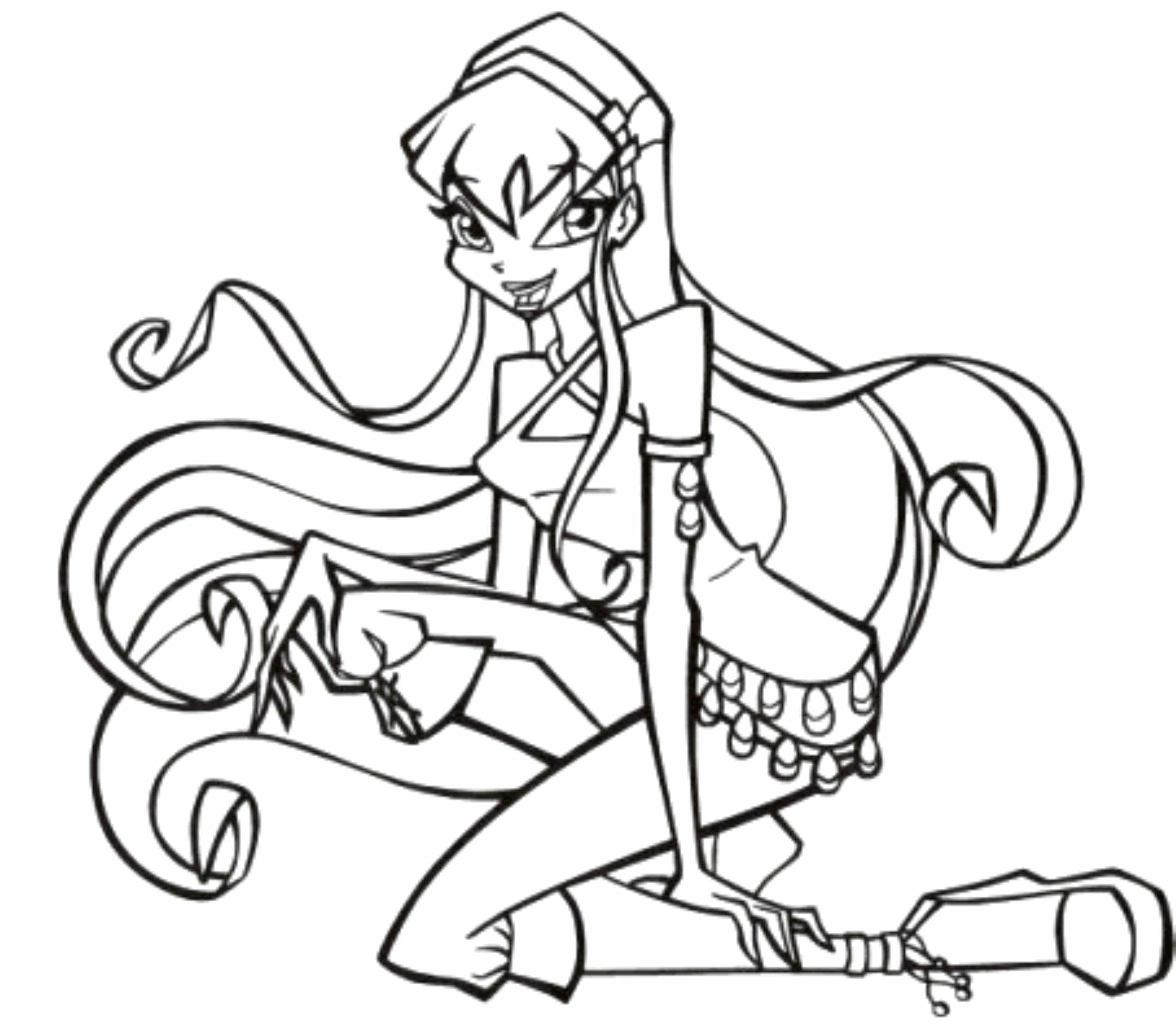 2551x2248 Easy Winx Club Coloring Pages