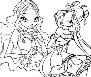 320x272 The Winx Club Images Coloring Pages Wallpaper And Background
