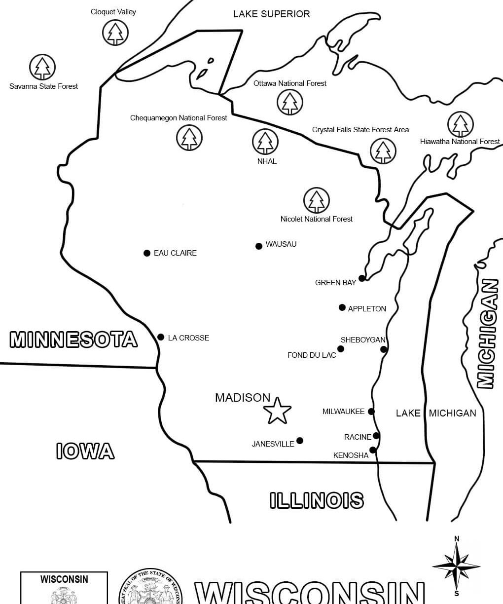 1020x1224 Simple States Coloring Pages United Page Sheet Of The Map