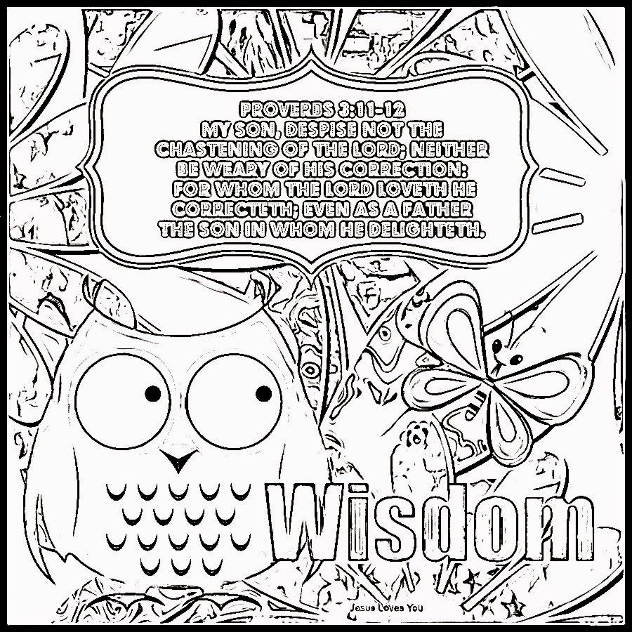 900x900 Wisdom Proverbs Coloring Page Melissa Proverbs
