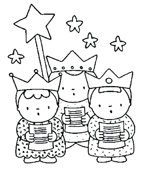 600x738 Three Wise Men Coloring Pages Vanda