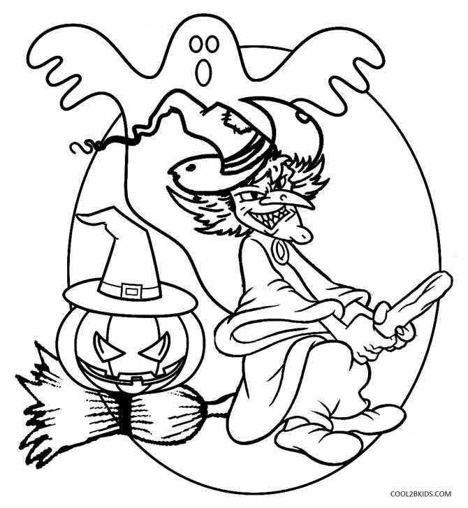 670x727 Printable Witch Coloring Pages For Kids