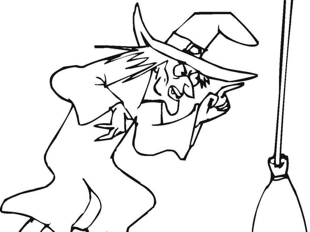 1024x768 Witch Coloring Pages Nice Decoration With Wallpapers