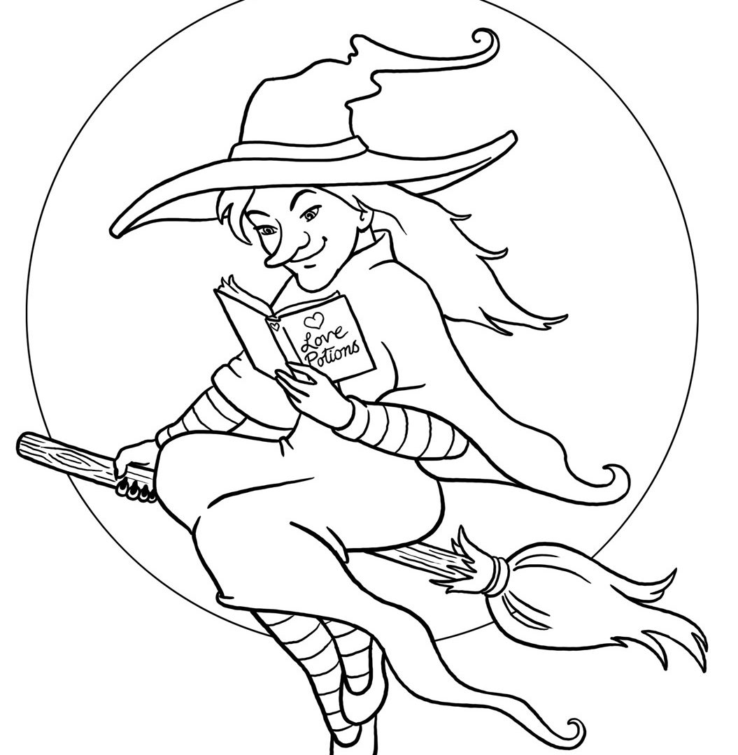 1055x1080 Best Of Witch Coloring Pages For Adults Design Free Coloring Pages