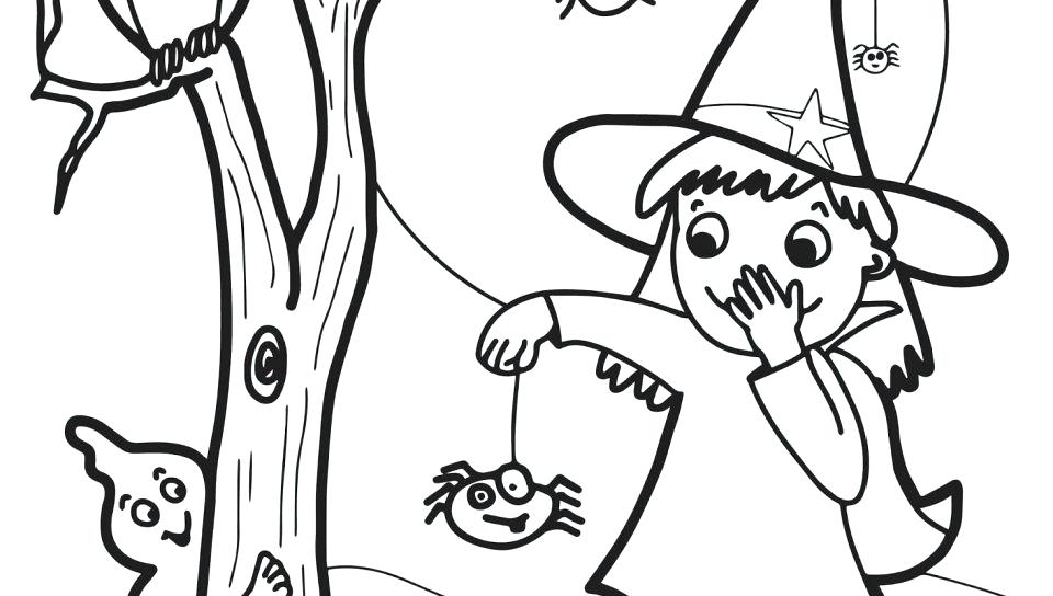 960x544 Witch Coloring Sheets Witch Coloring Page Free Printable Pages
