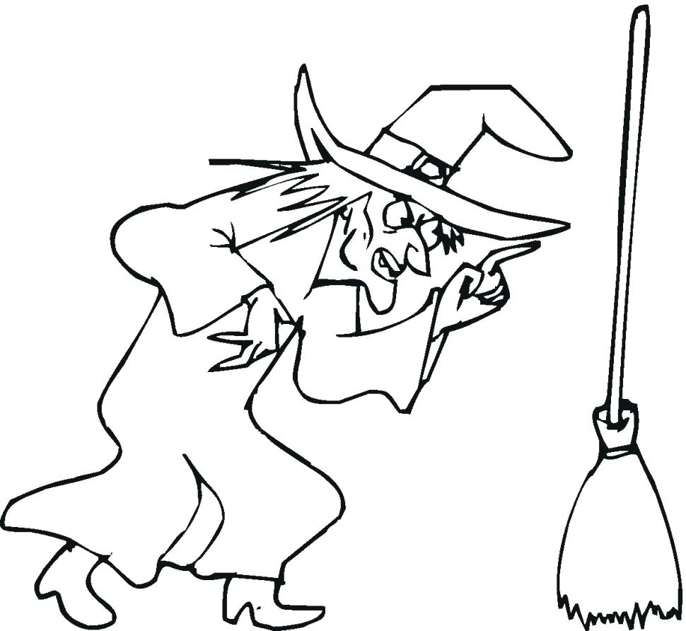 970x892 Awesome Coloring Halloween Witch Coloring Page Free Printable