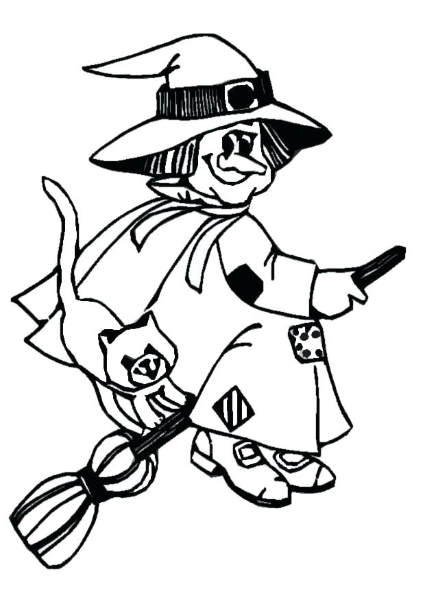 Witch Coloring Pages Free at GetDrawings | Free download