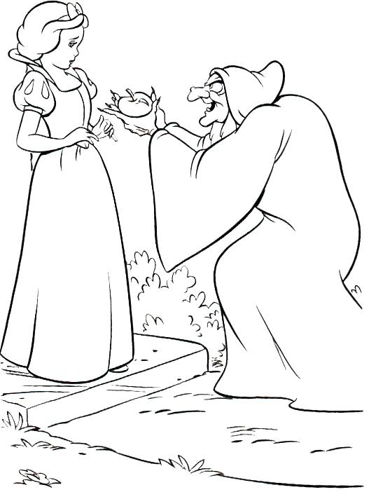 527x702 Snow White Coloring Page Snow White Coloring Pages Photo Snow