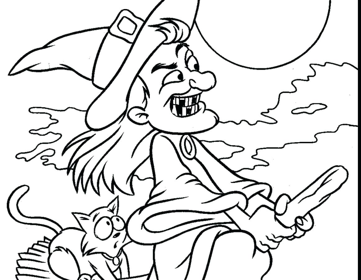1161x900 Witch Coloring Sheet Face Pages Free Printable Kids For Adults