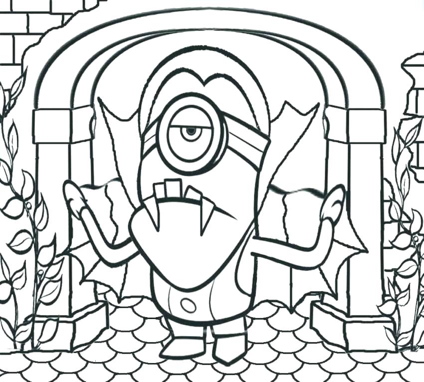 850x765 Halloween Coloring Page For Preschool