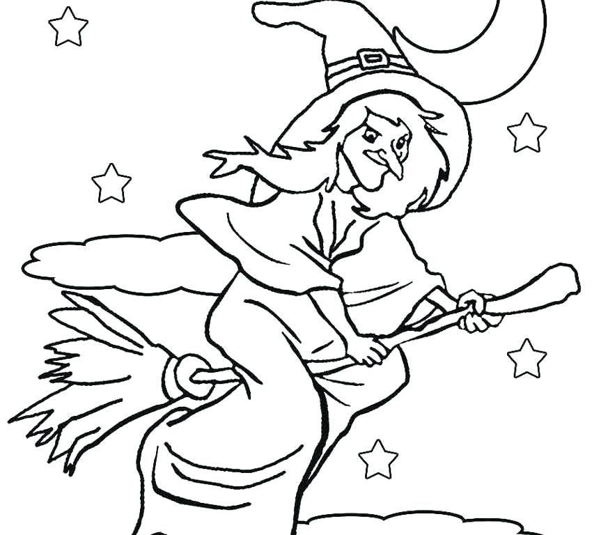 850x768 Coloring Pages Thanksgiving Witch Coloring Page Wicked Witch
