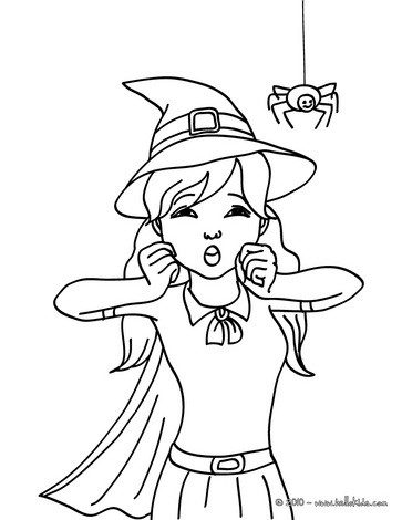 363x470 Exquisite Witch Coloring Page Printable Photos Of Beatiful Witch