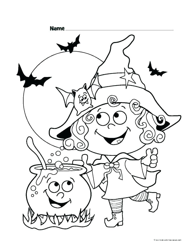 Witch Face Coloring Pages at GetDrawings | Free download