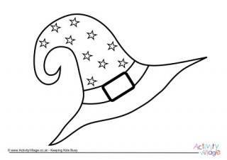 320x226 Witches Hat Coloring Pages