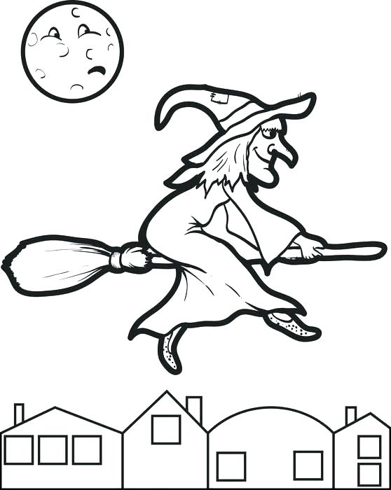 558x700 Witch Hat Coloring Page