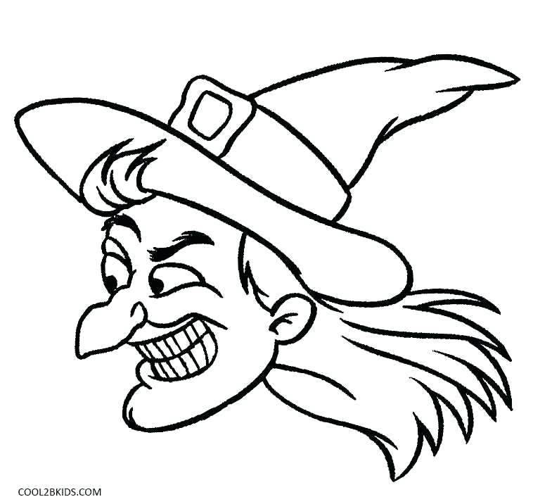 758x716 Witch Hat Coloring Pages
