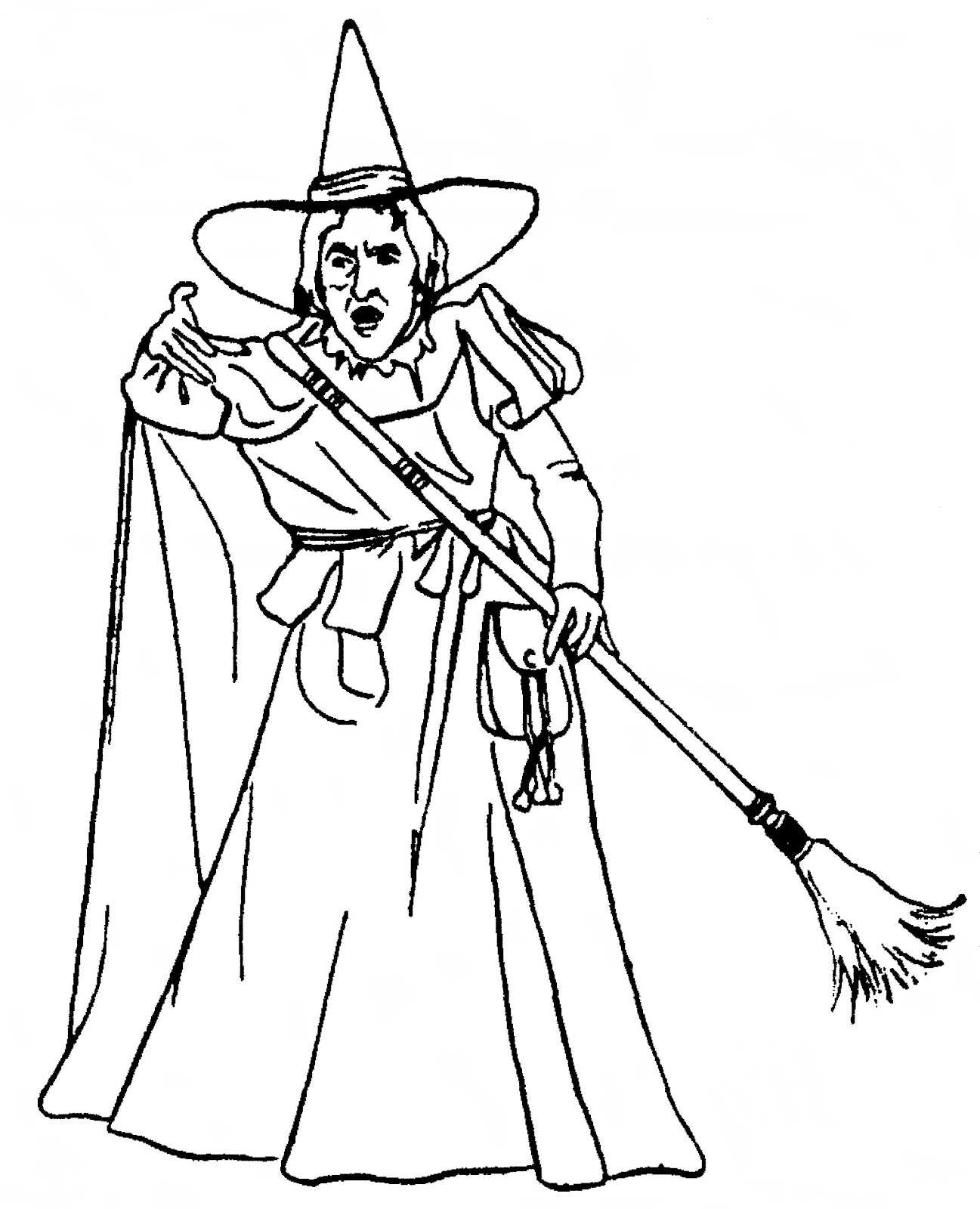 1297x1600 Wicked Witch Wizard Of Oz Coloring Pages