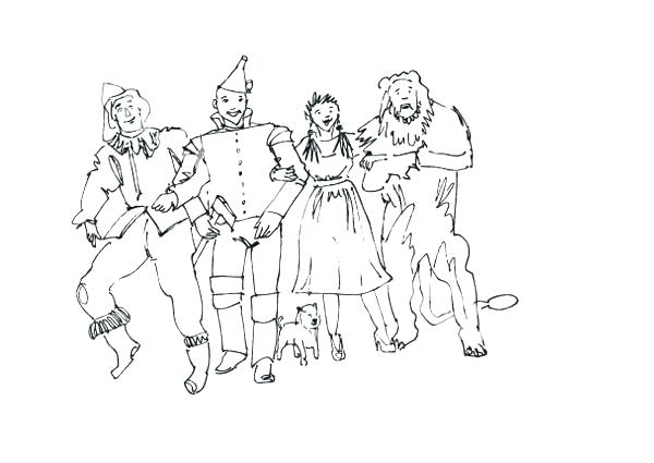 600x425 Wizard Of Oz Coloring Pages Free