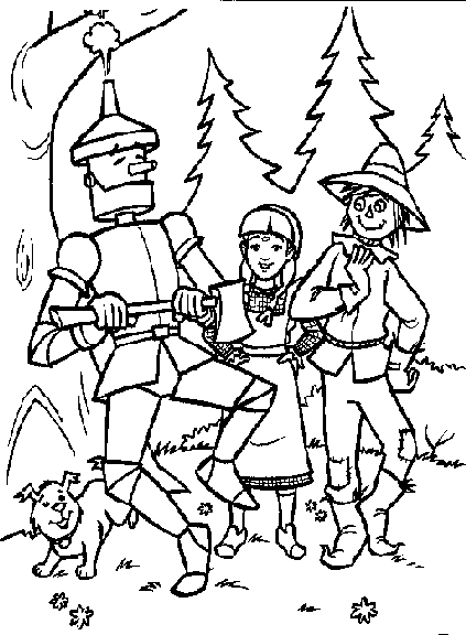 423x576 Wizard Of Oz Coloring Pages