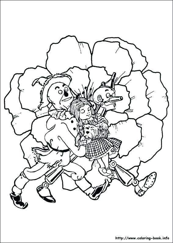 567x794 Wizard Of Oz Coloring Pages To Print The Wizard Of Oz
