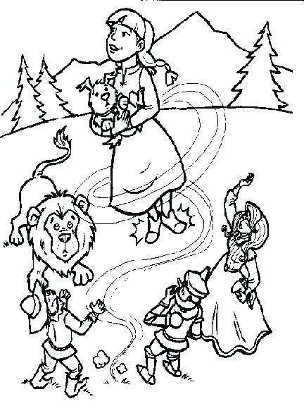 432x576 Wizard Of Oz Coloring Pages