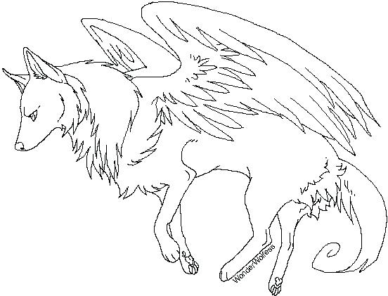 552x421 Coloring Pages Of Wolves Awesome Wolf Coloring Pages For Winged