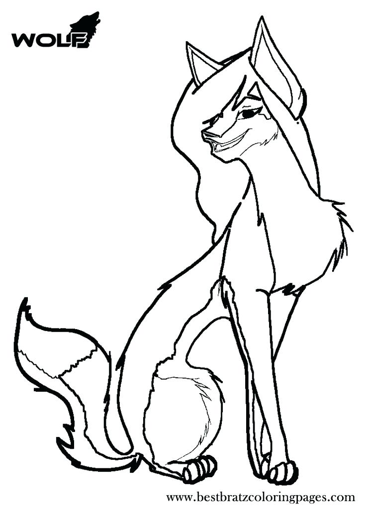 736x1030 Wolf Printable Coloring Pages