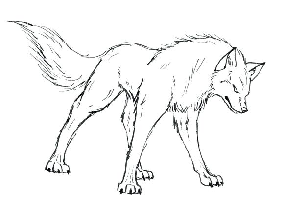580x442 Cartoon Wolf Colouring Pages Drawing At Free For Personal Use