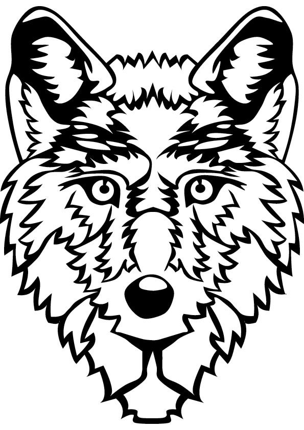 595x842 Wolf Coloring Pages For Kids To Print This Handout Please Click