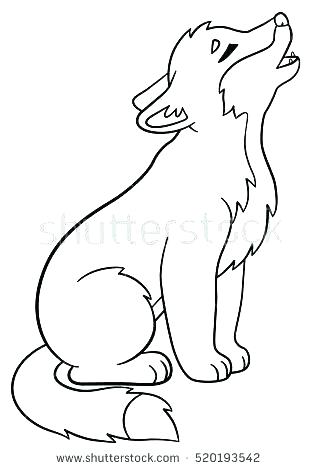 318x470 Cute Wolf Coloring Pages Wolf Pup Coloring Pages Coloring Page
