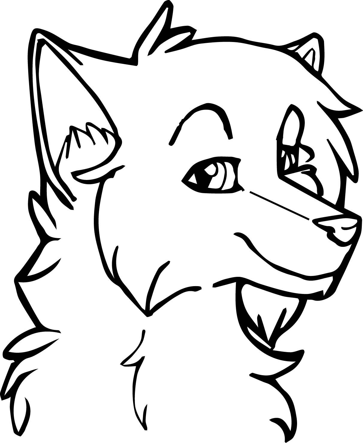 Wolf Face Coloring Pages at GetDrawings | Free download