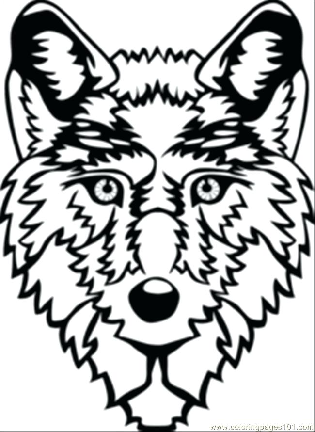 650x891 Inspirational Coloring Pages Of Wolves For Wolf Head Coloring Page